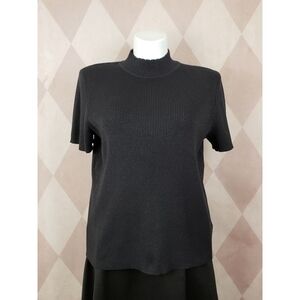 Sag Harbor | Black Sweater Top
